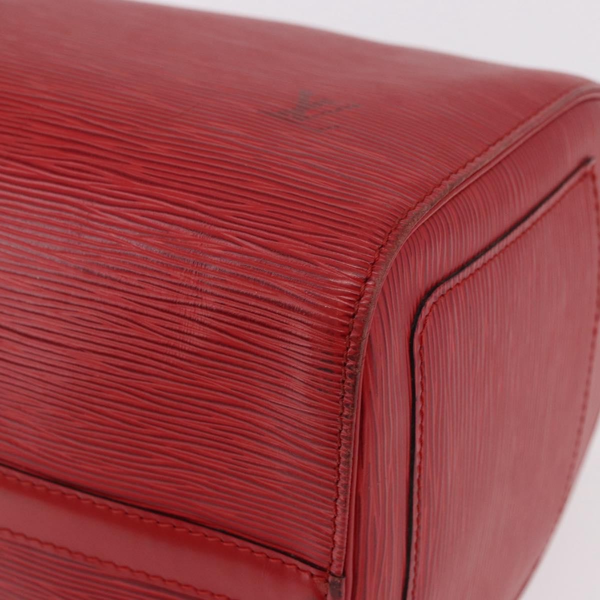 Louis Vuitton Speedy Epi Leather Red Leather Handbag (Pre-Owned)