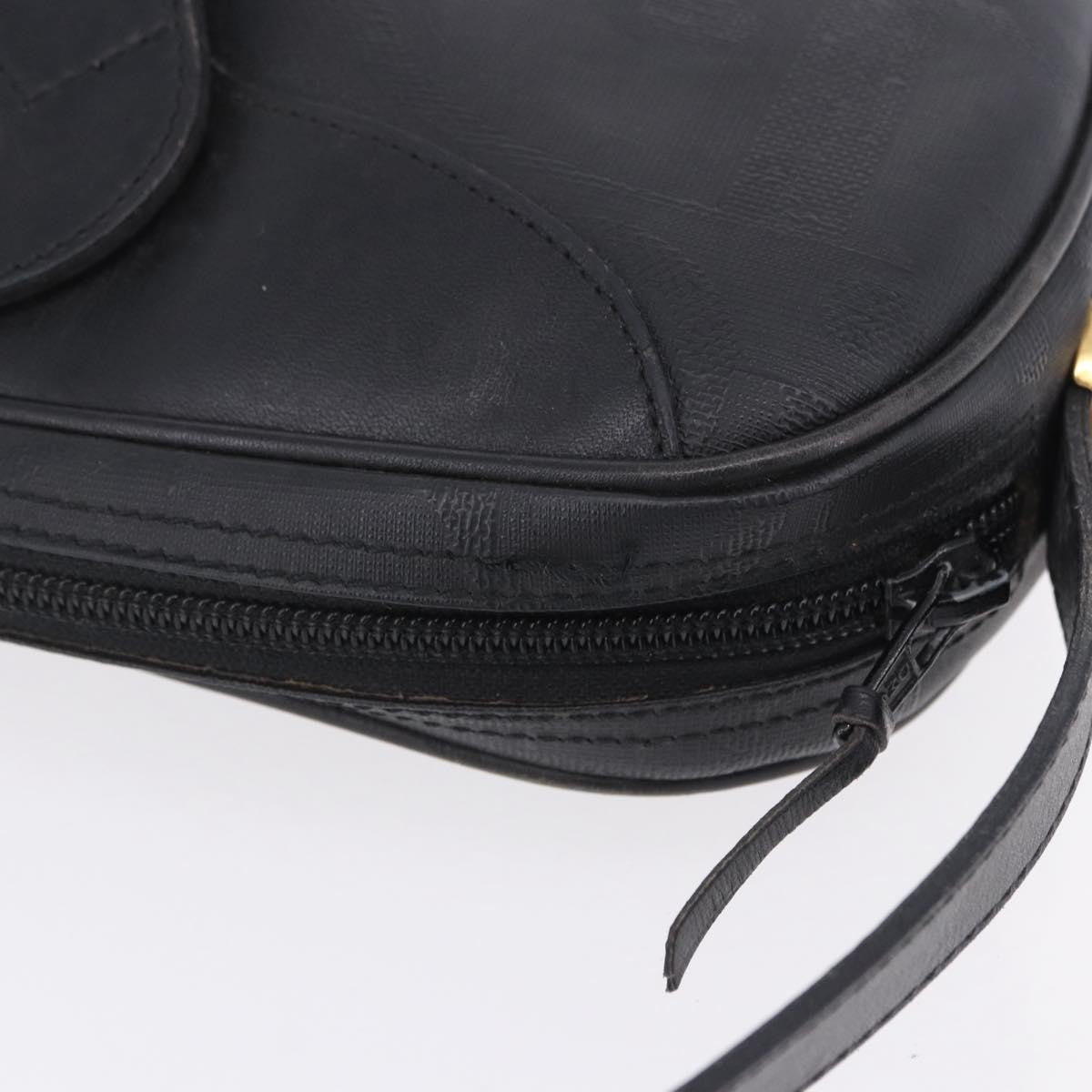 Christian Dior Vintage Trotter Diorissimo Canvas Black Canvas Shoulder Bag Bag (Pre-Owned)