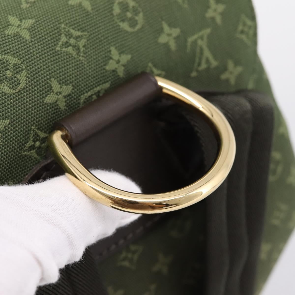 Louis Vuitton Vintage Montsouris Mini Lin Khaki Canvas Backpack Bag (Pre-Owned)