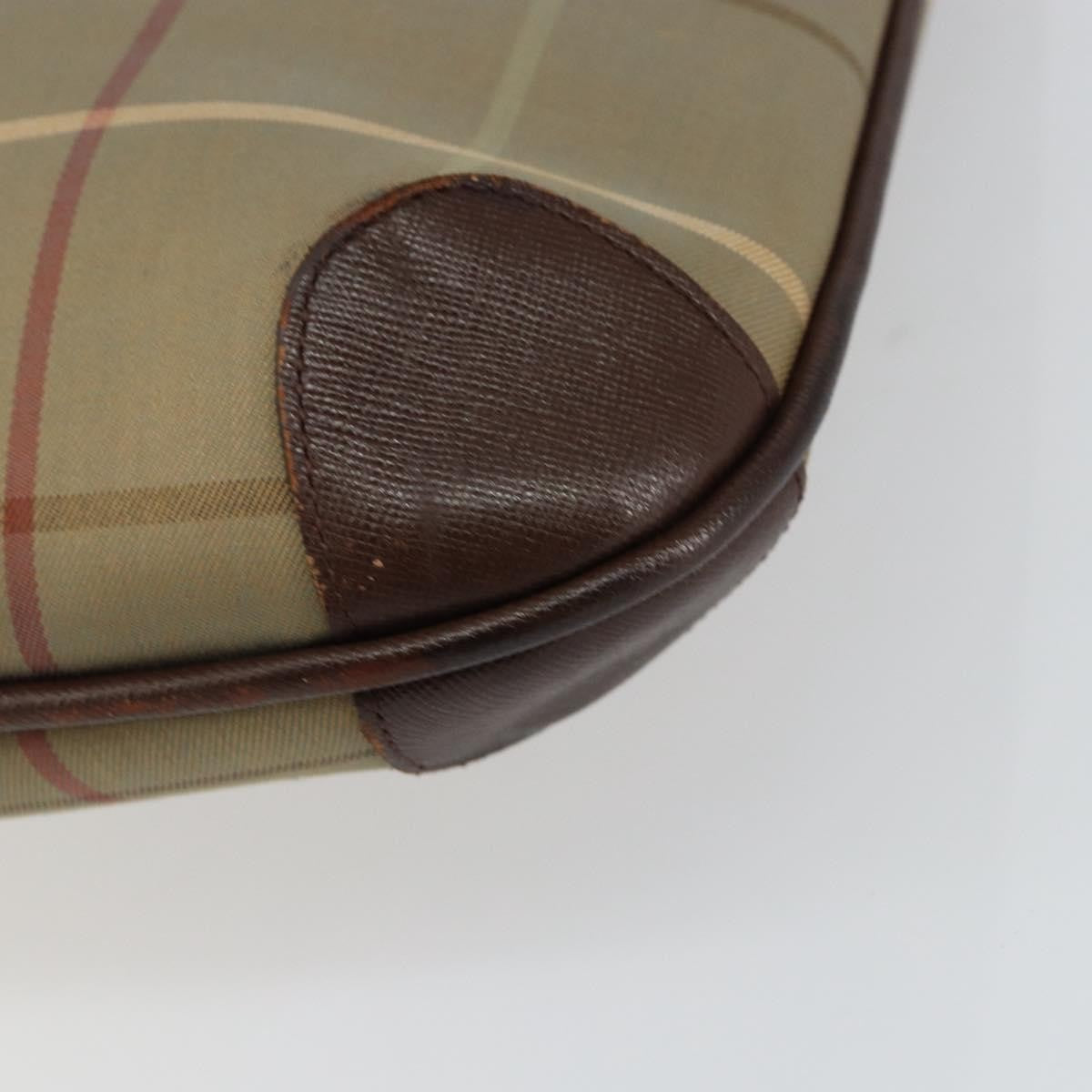 Burberry Nova Check Tote Canvas Check Pattern Beige Canvas Tote Bag Bag (Pre-Owned)
