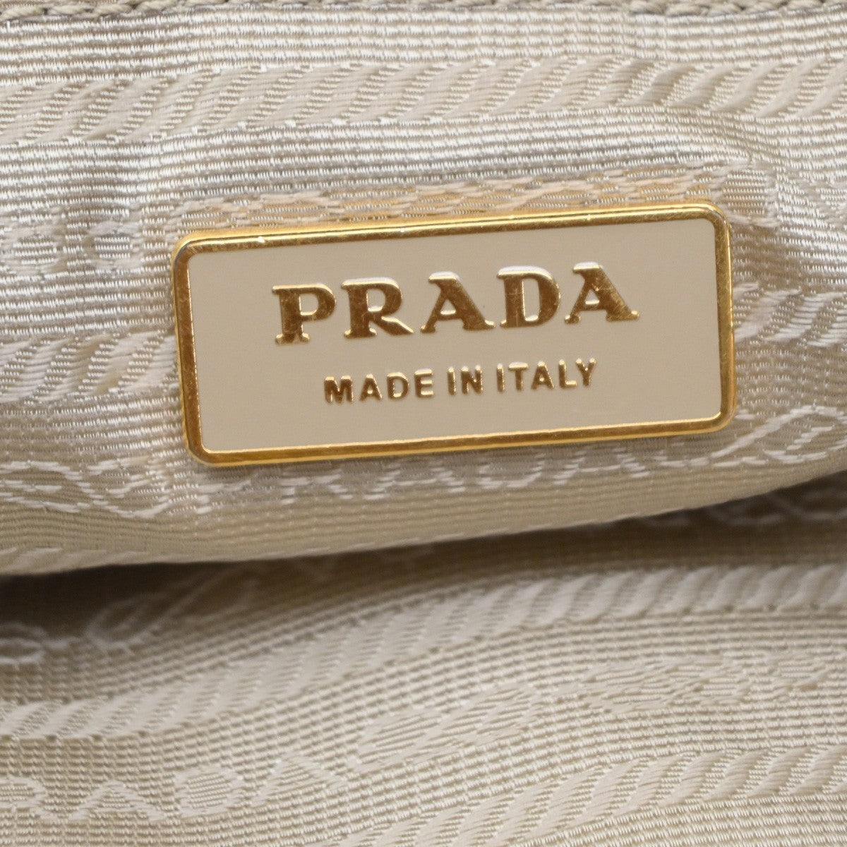 Prada Re-Edition 1978 Pocket Re-Nylon With Saffiano Leather Beige Nylon Tote Bag Bag (Pre-Owned)