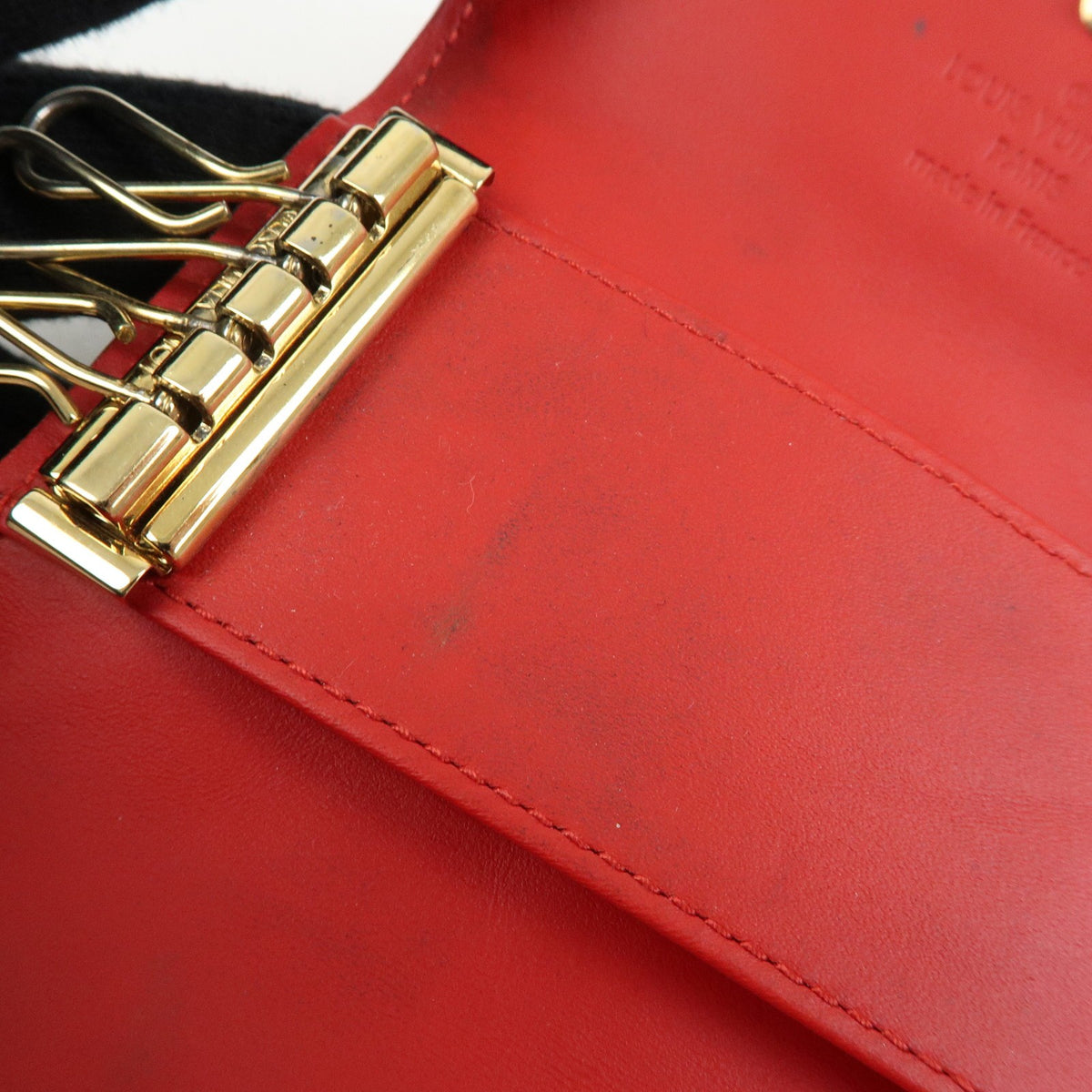 Louis Vuitton Multiclés 4 Cuir Verni Red Patent_Leather Wallets Accessory (Pre-Owned)