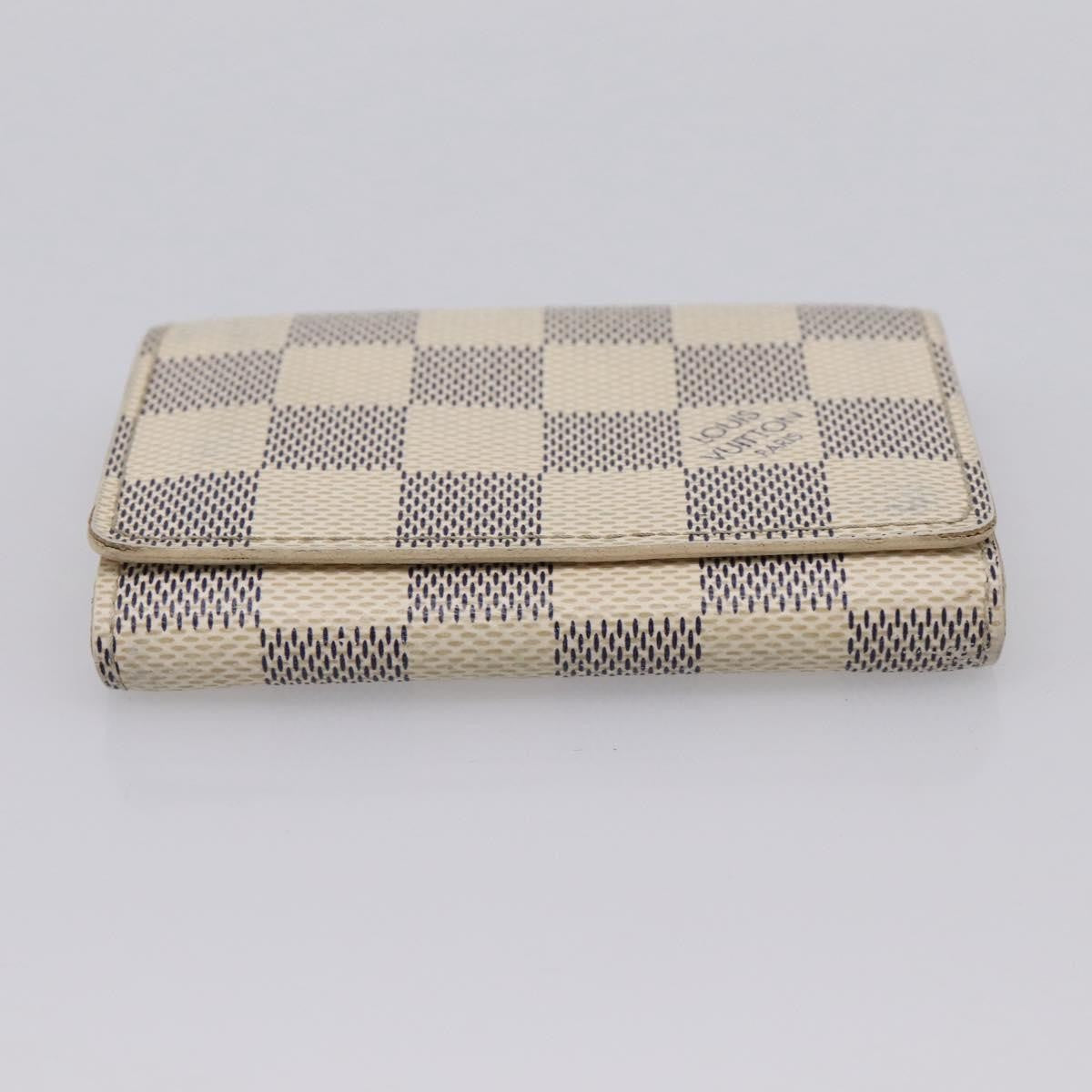 Louis Vuitton Envelope Business Card Holder Damier White Canvas Card Holders Accessory (Pre-Owned)
