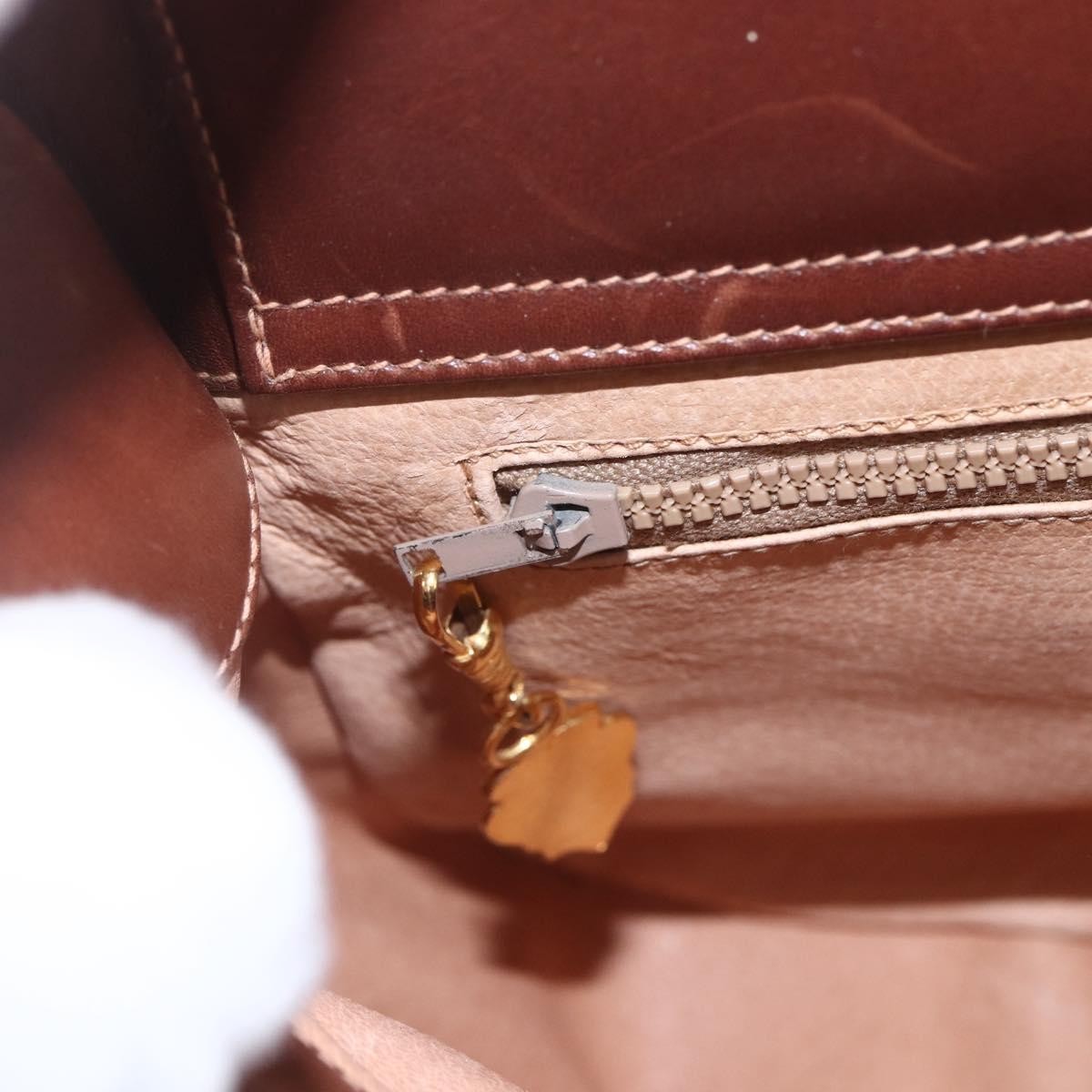 Gucci Sherry Line Shoulder Leather Brown Leather Shoulder Bag Bag (Pre-Owned)