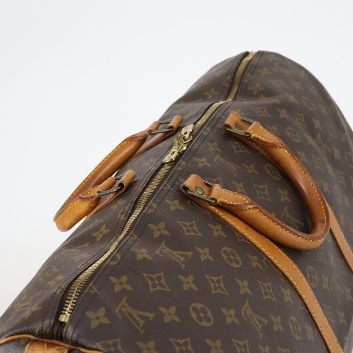 Louis Vuitton Keepall Monogram Canvas Brown Canvas Travel Bag Bag (Pre-Owned)