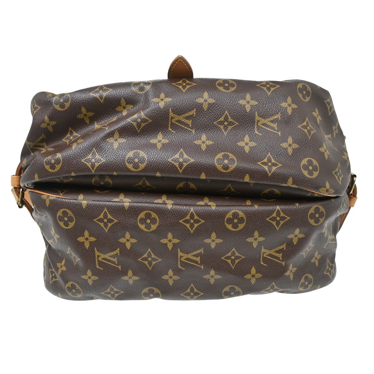 Louis Vuitton Saumur Monogram Canvas Brown Canvas Shoulder Bag Bag (Pre-Owned)
