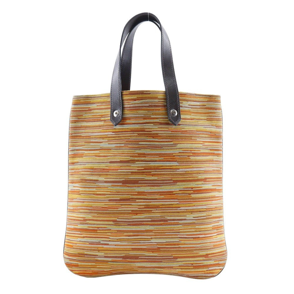 Hermes Ahmedabad Canvas Orange Canvas Tote Bag Bag (Pre-Owned)