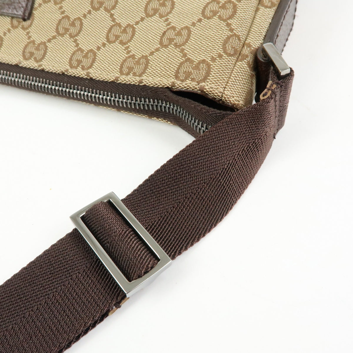 Gucci Joy Messenger Gg Canvas Beige Canvas Handbag (Pre-Owned)