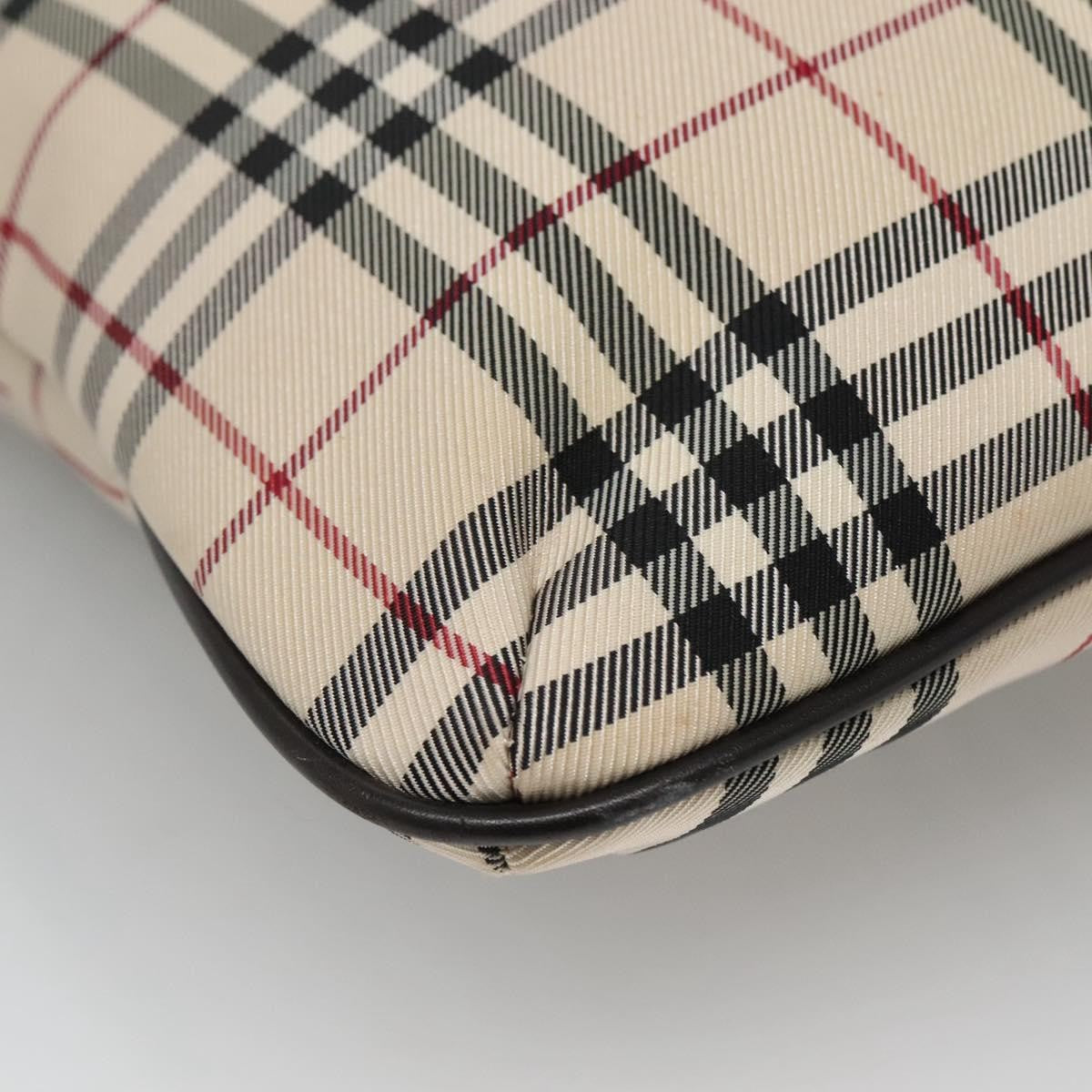 Burberry Nova Check Tote Nylon Beige Nylon Bag (Pre-Owned)