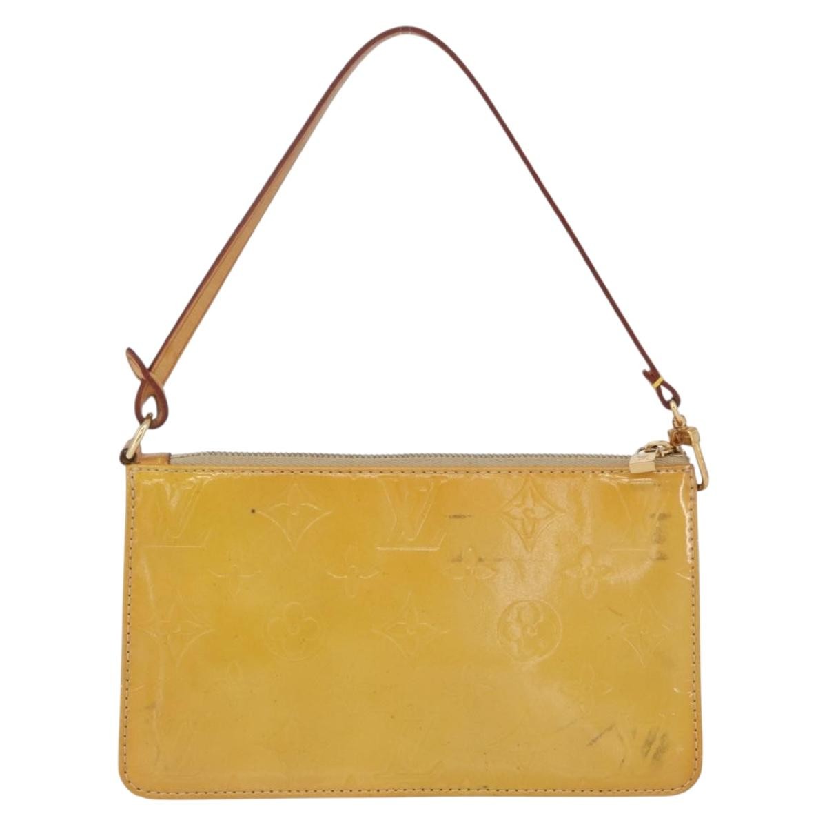 Louis Vuitton Lexington Pochette Monogram Vernis Beige Patent_Leather Clutche & Pouche Bag (Pre-Owned)