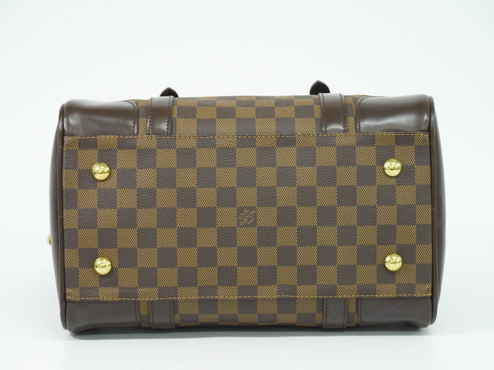 Louis Vuitton Berkeley Damier Brown Canvas Handbag (Pre-Owned)