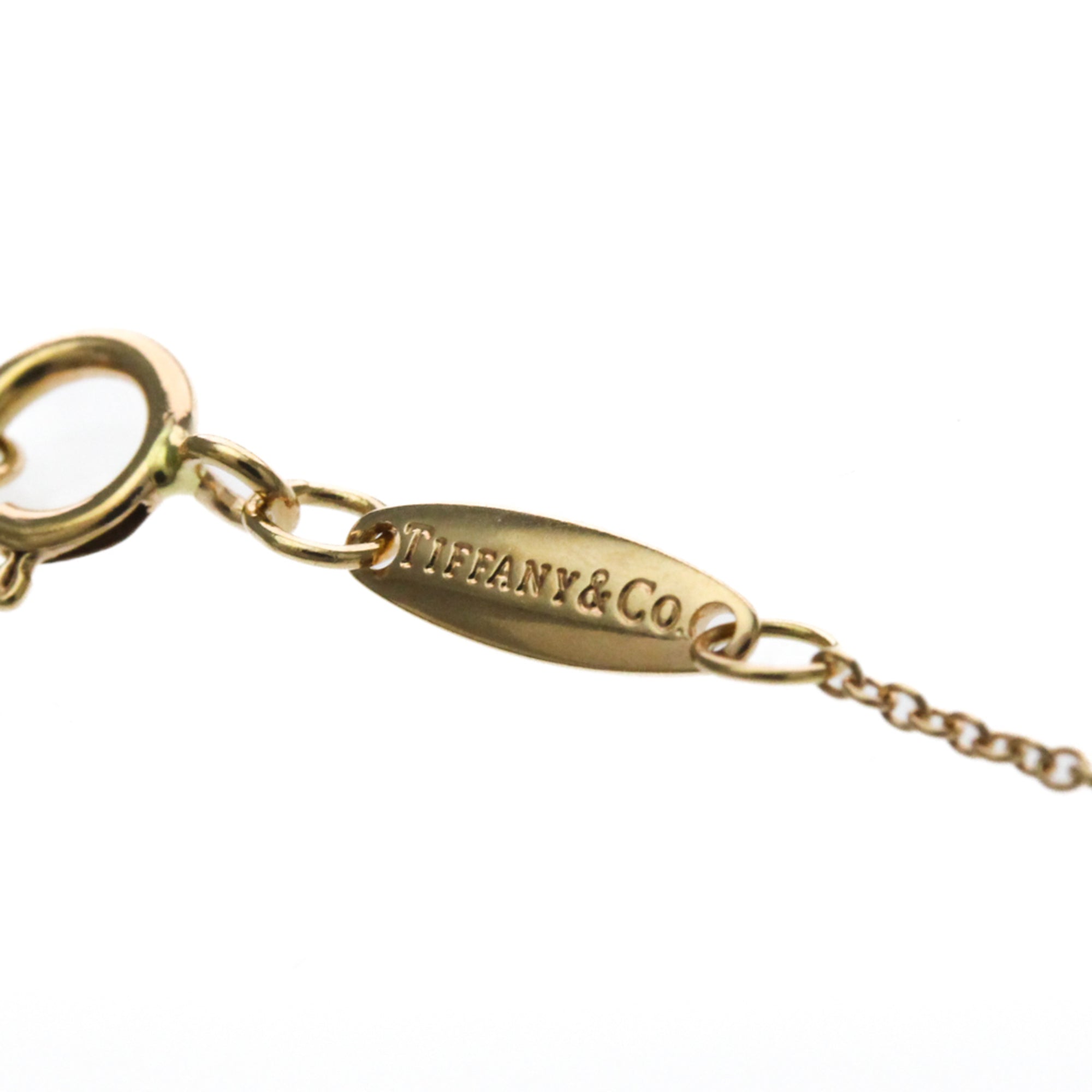 Tiffany & Co. Elsa Peretti Open Heart Pendant 18K Rose Gold Pink Pink_Gold Necklace Jewelry (Pre-Owned)