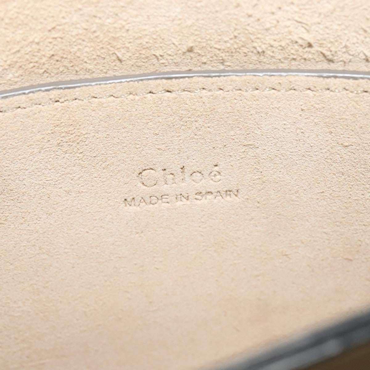 Chloe Faye Leather And Suede Beige Leather Shoulder Bag Bag (Pre-Owned)