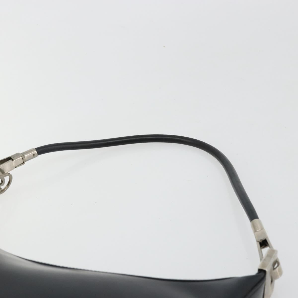 Gucci Zip Hobo Leather Black Leather Handbag (Pre-Owned)
