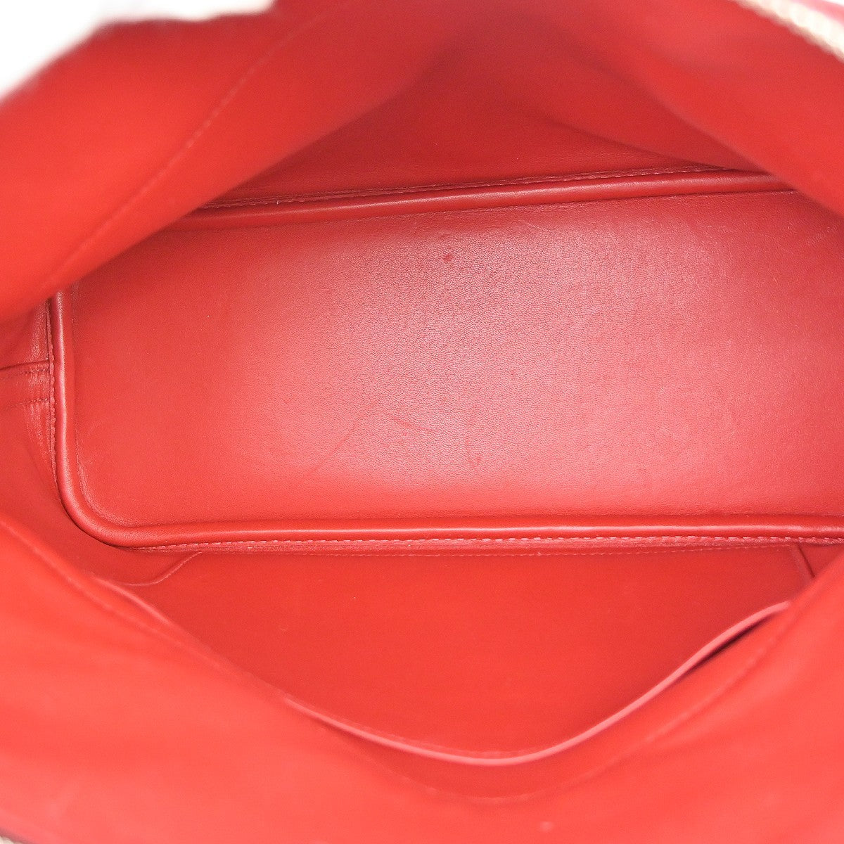 Hermes Bolide Clemence Red Leather Handbag (Pre-Owned)