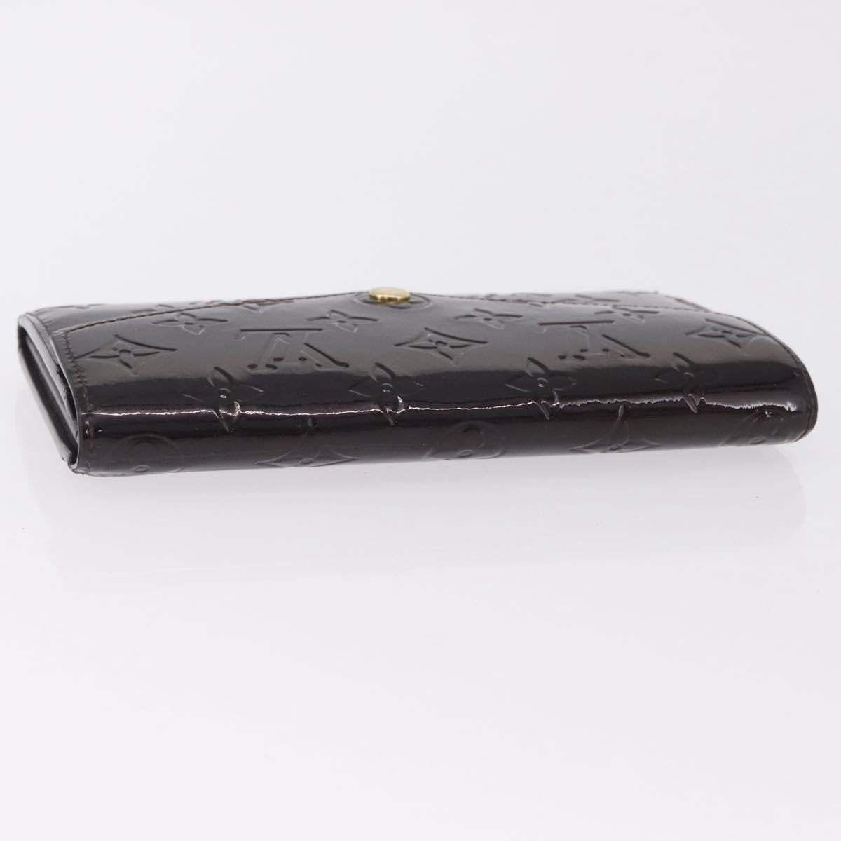 Louis Vuitton Sarah Wallet Nm Monogram Vernis Burgundy Patent_Leather Wallets Accessory (Pre-Owned)
