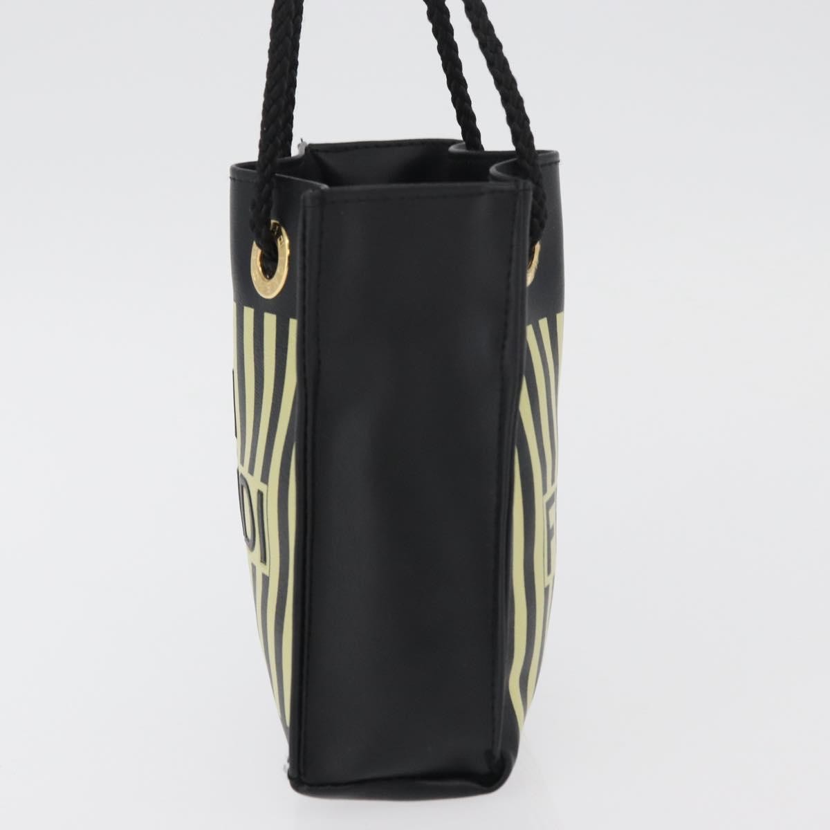 Fendi Fazzuolo Leather Black Polyester Tote Bag Bag (Pre-Owned)