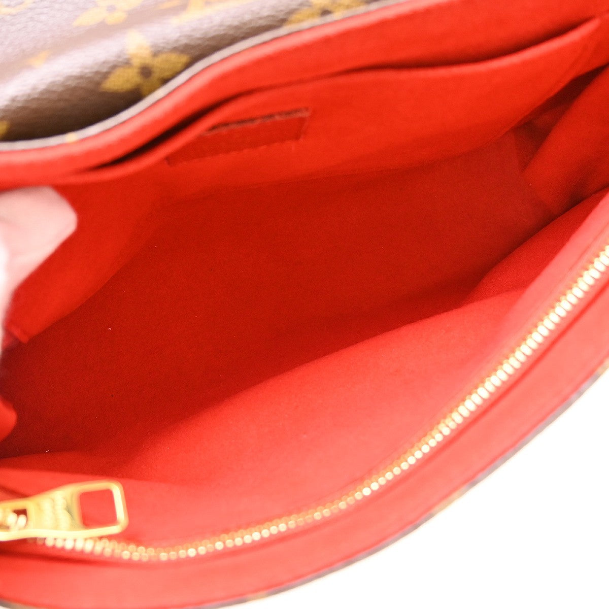 Louis Vuitton Saint Placide Monogram Canvas And Leather Brown Canvas Shoulder Bag Bag (Pre-Owned)