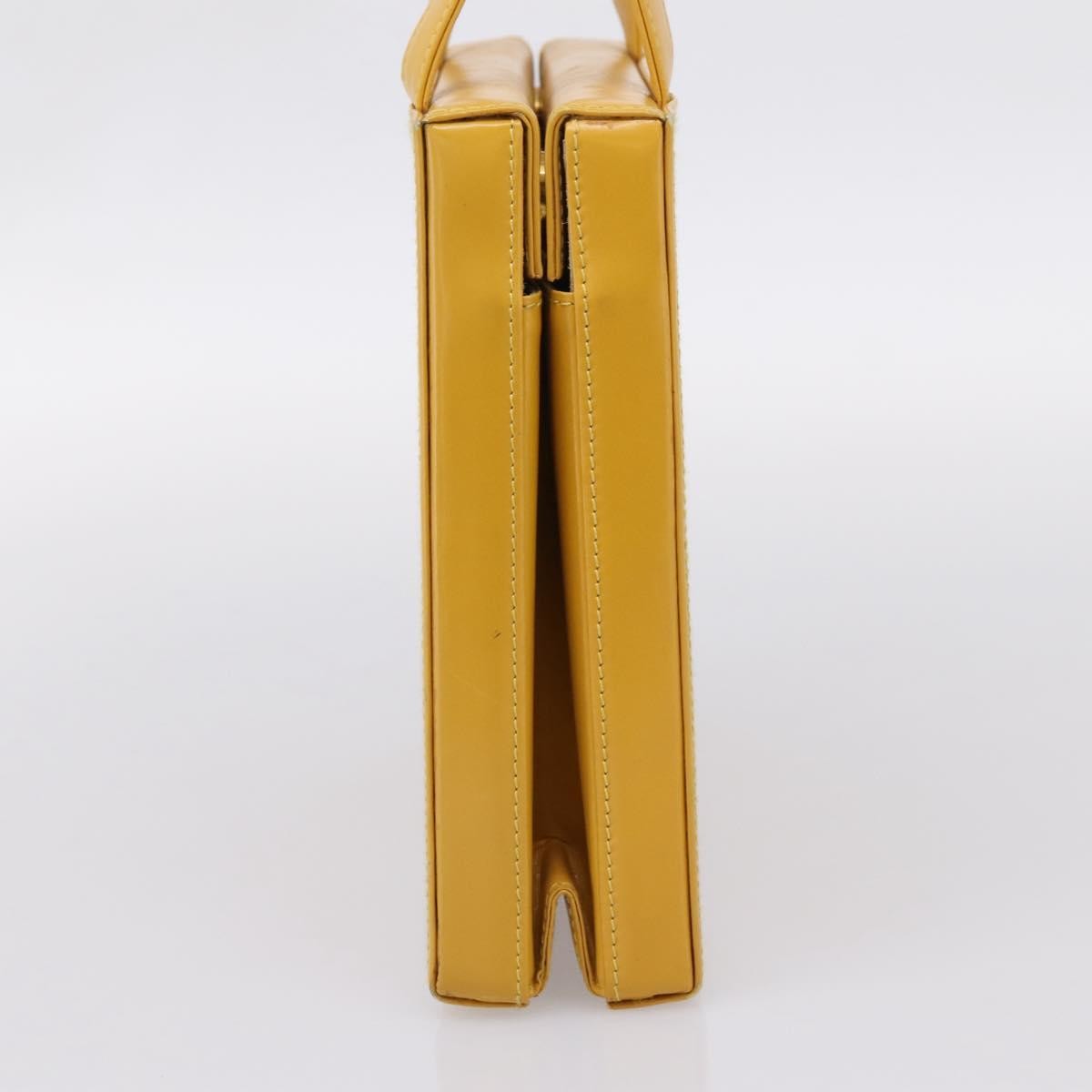 Loewe Vintage Square Tote Leather Yellow Leather Tote Bag Bag (Pre-Owned)