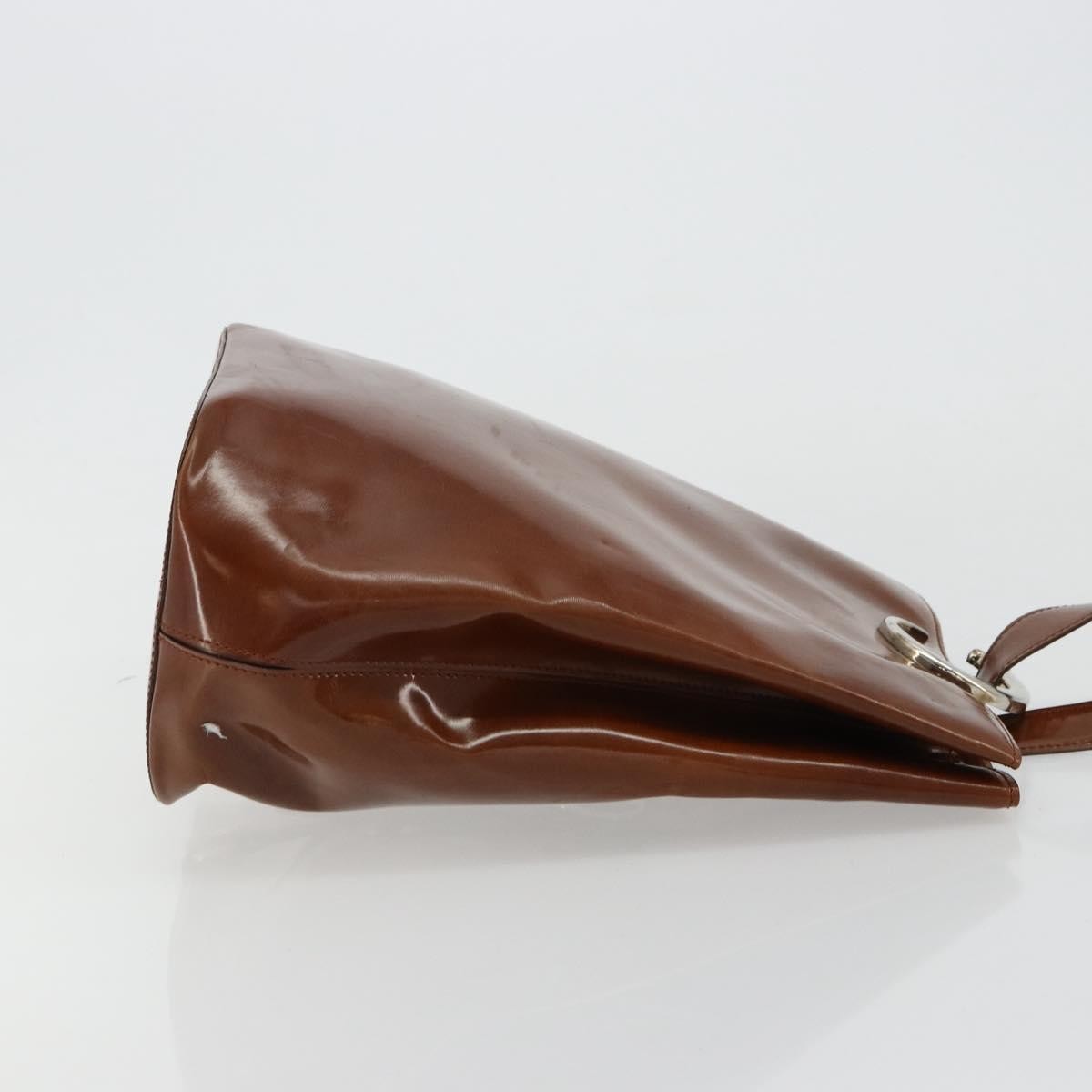 Cartier Panthère Shoulder Patent Leather Brown Patent_Leather Shoulder Bag Bag (Pre-Owned)