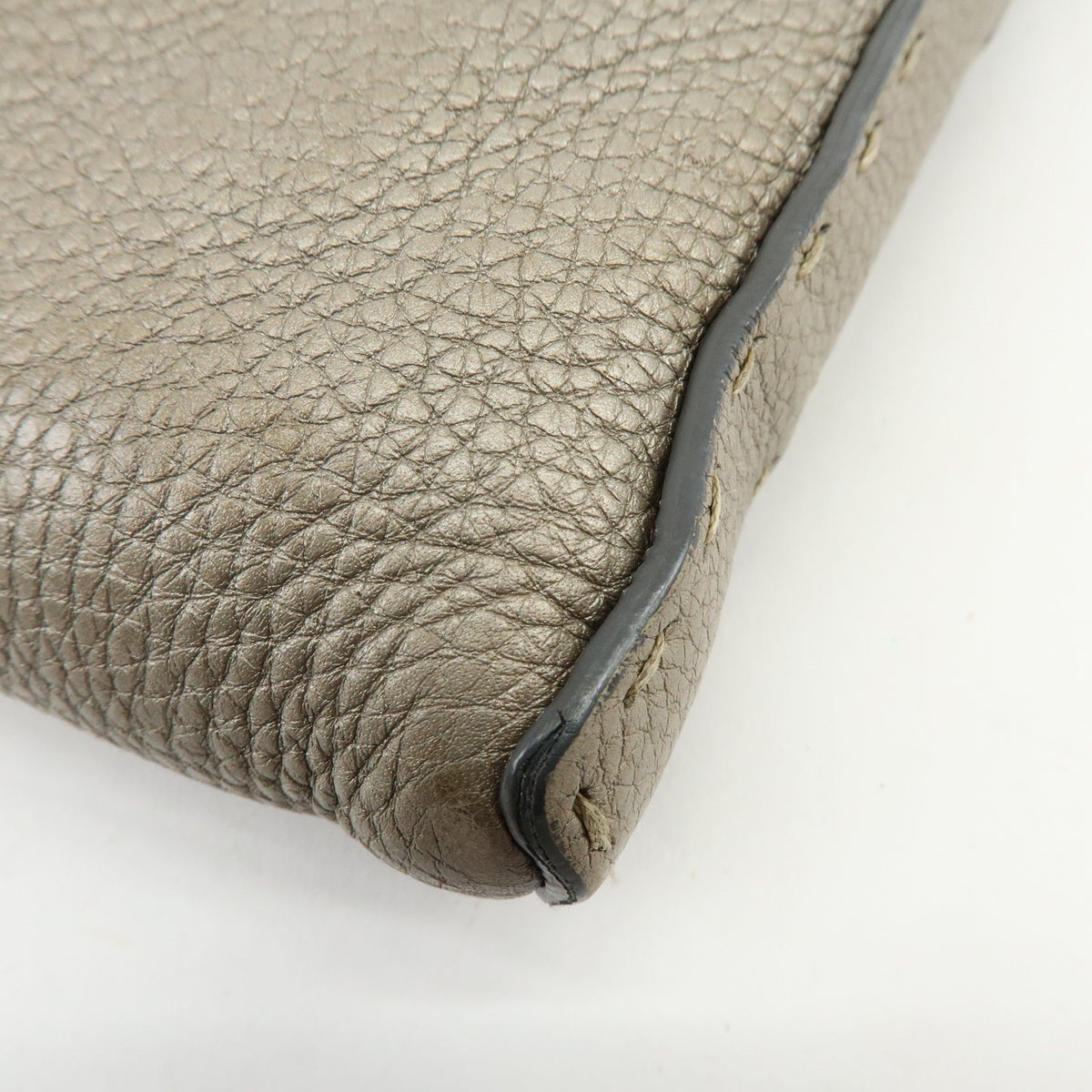 Fendi Selleria Leather Neutral Leather Crossbody Bag Bag (Pre-Owned)