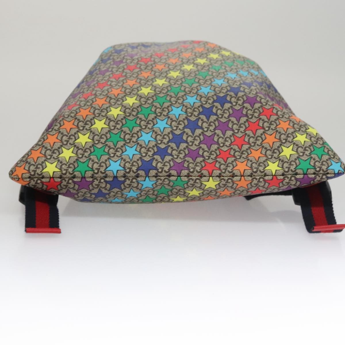 Gucci Children's Drawstring Printed Gg Coated Canvas Multicolour Canvas Backpack Bag (Pre-Owned)