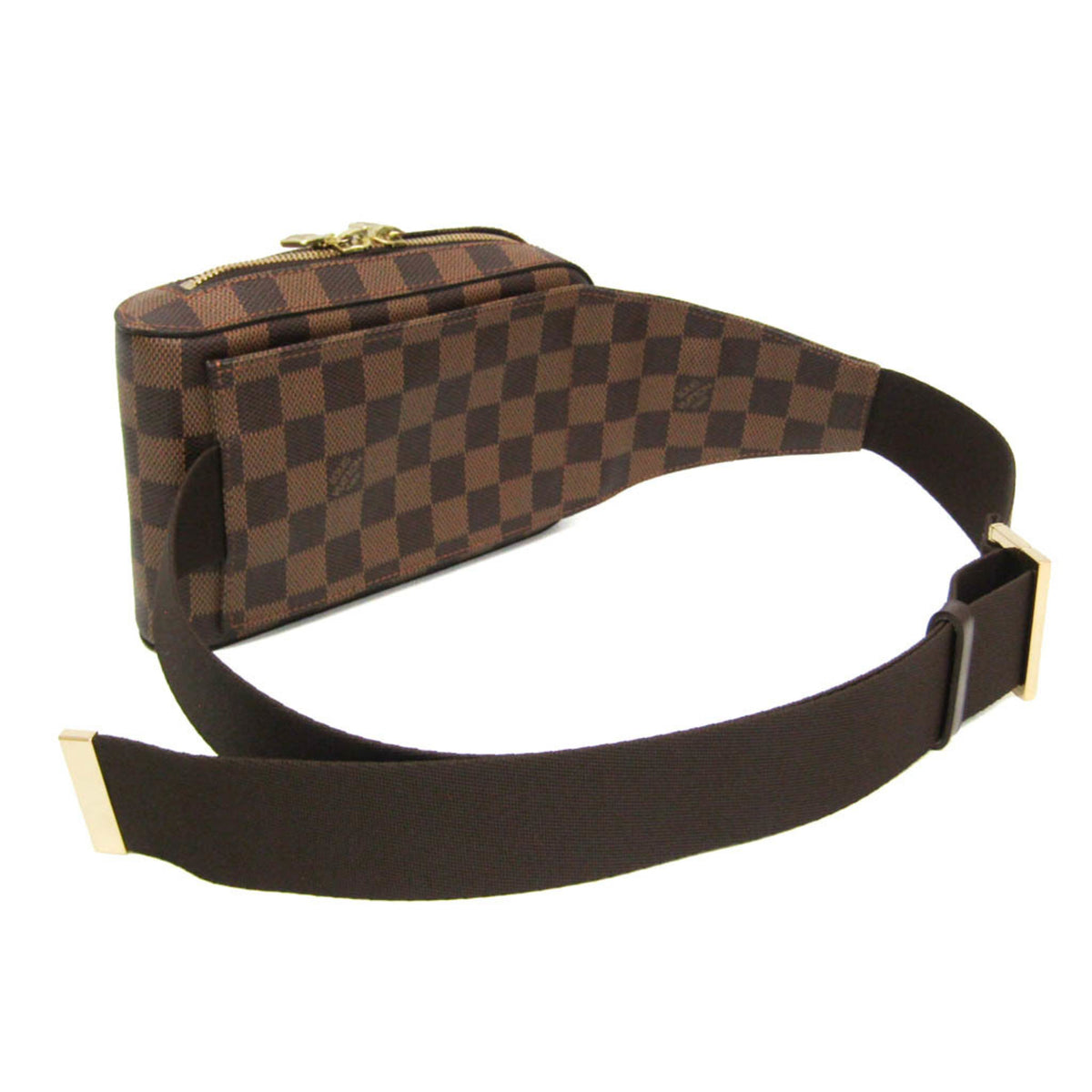 Louis Vuitton Geronimos Waist Damier Brown Canvas Shoulder Bag Bag (Pre-Owned)