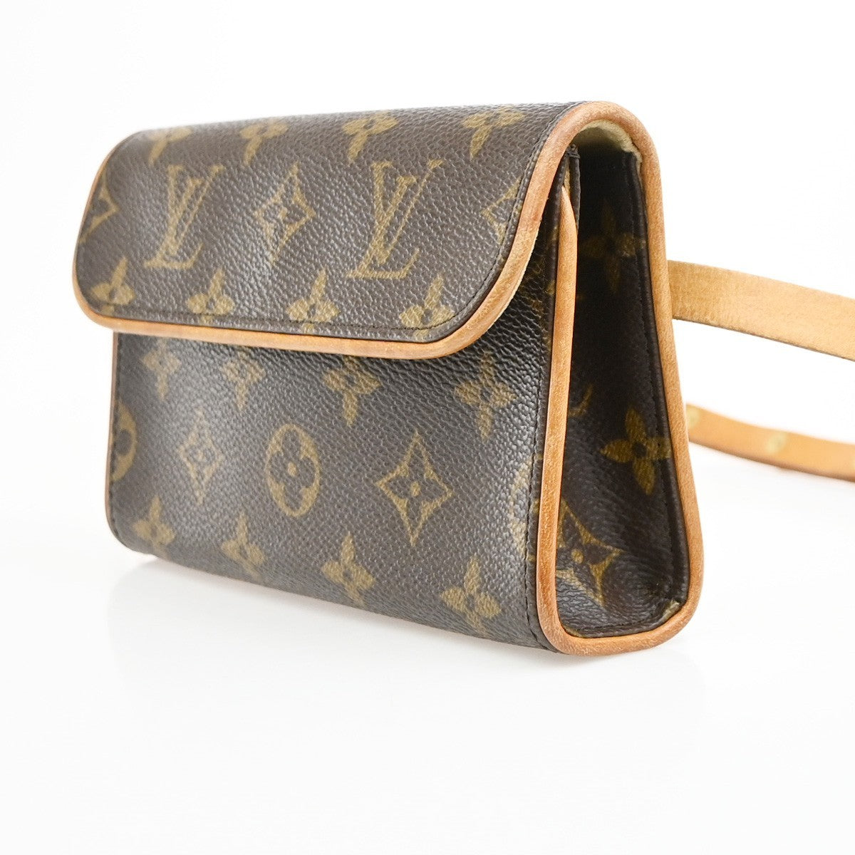 Louis Vuitton Florentine Pochette Canvas Brown Canvas Clutche & Pouche Bag (Pre-Owned)