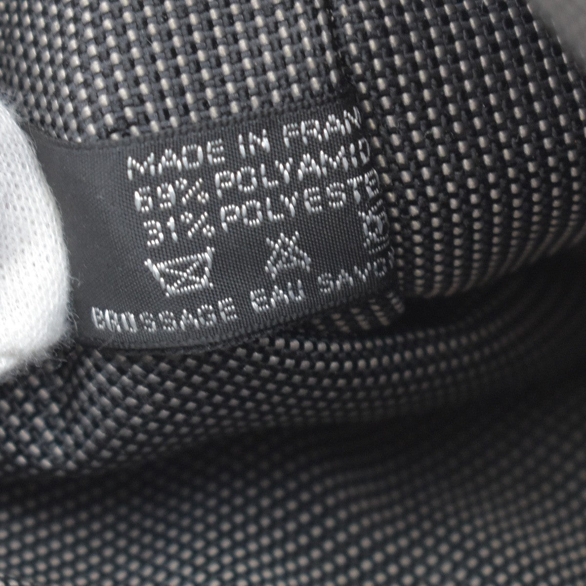 Hermes Herline Canvas Gray Canvas Backpack Bag (Pre-Owned)