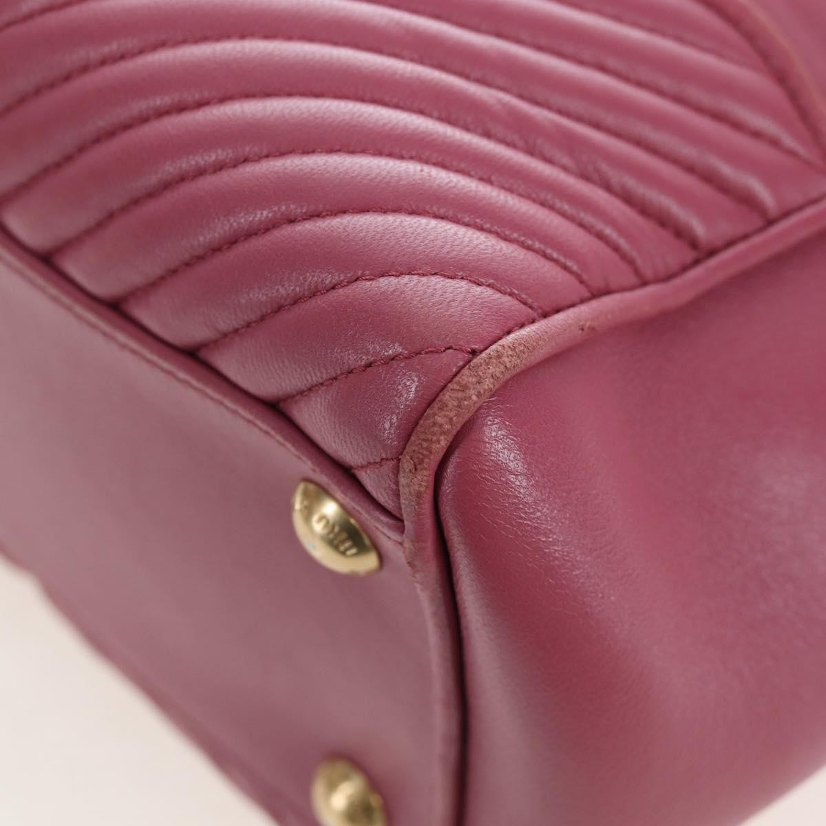 Miu Miu Beau Top Handle Leather Pink Leather Handbag (Pre-Owned)