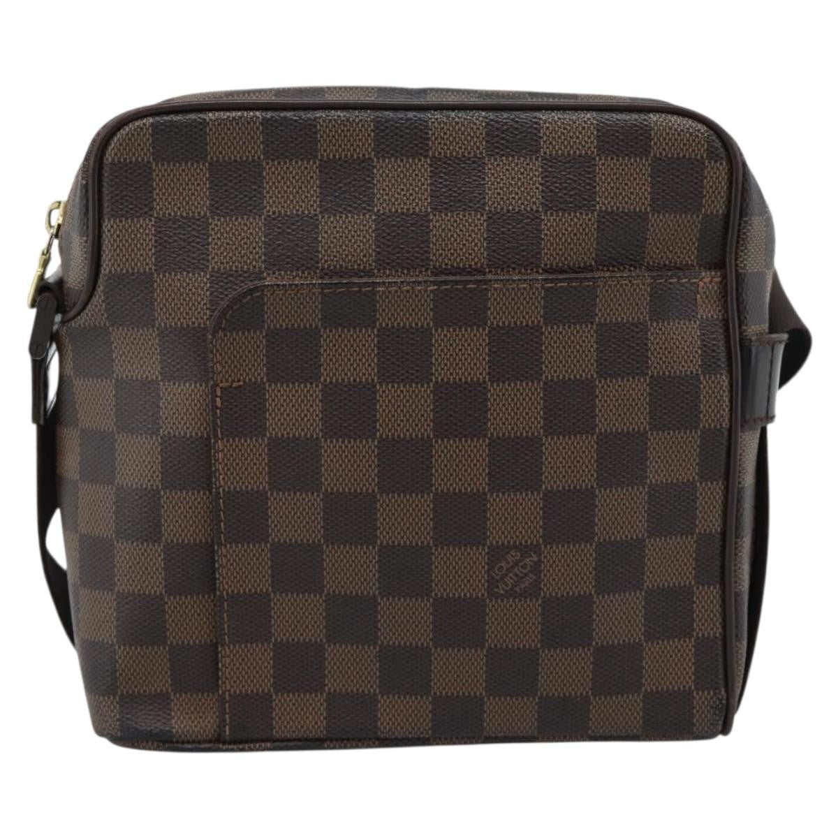 Louis Vuitton Olav Damier Ebene Brown Canvas Shoulder Bag Bag (Pre-Owned)