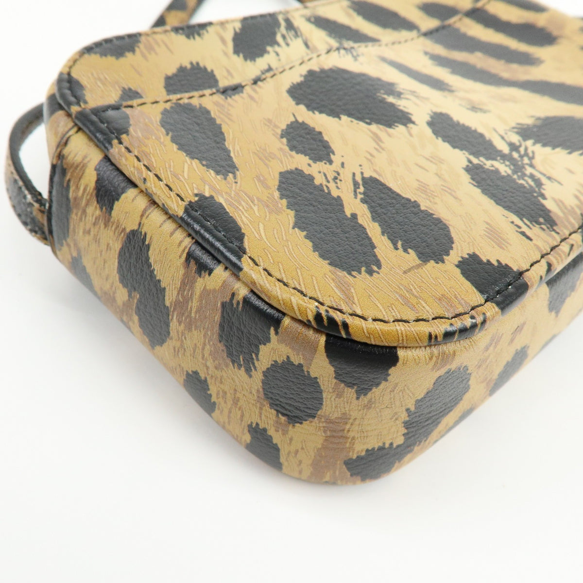 Balenciaga Everyday Camera Printed Leather Brown Leather Handbag (Pre-Owned)
