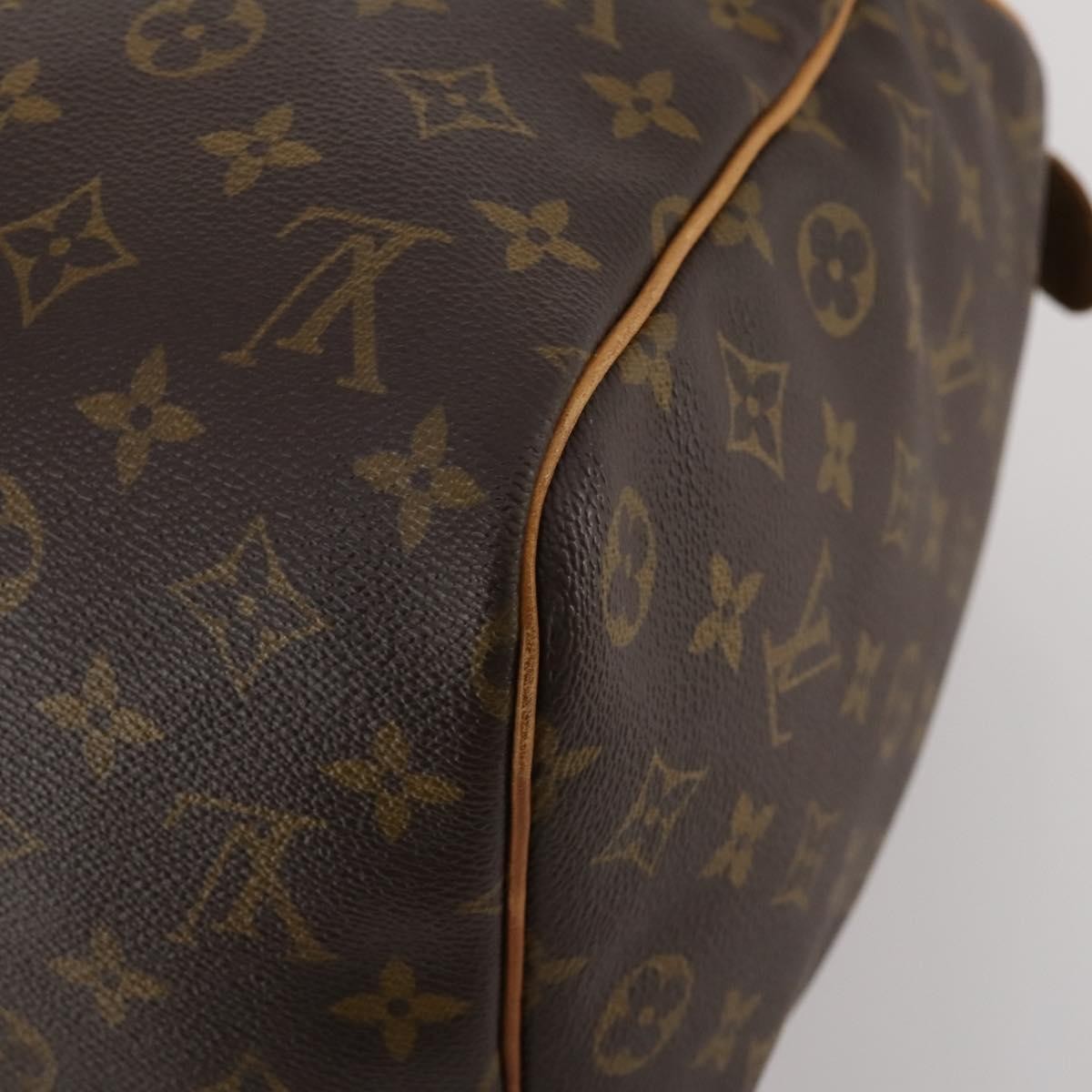 Louis Vuitton Keepall Bag Monogram Canvas Brown Canvas Travel Bag Bag (Pre-Owned)