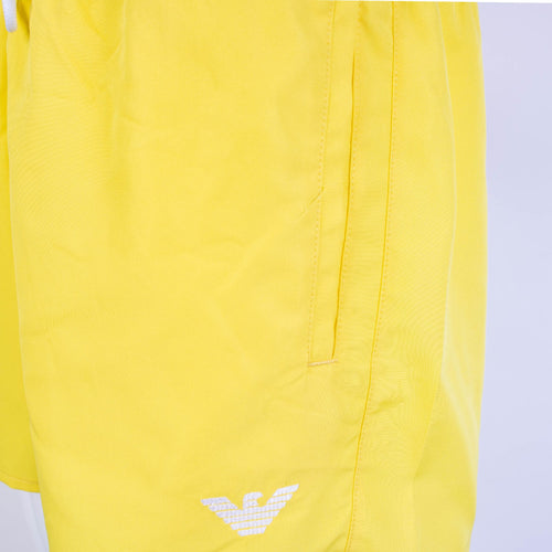 Emporio Armani Yellow Swim Shorts Logo Men's Details
