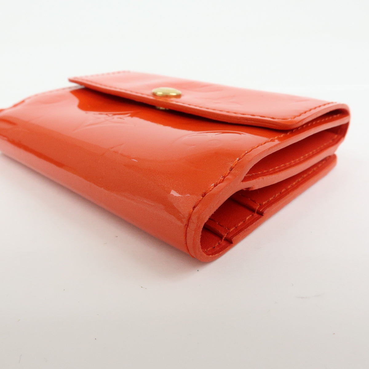Louis Vuitton Ludlow Vernis Orange Leather Wallets Accessory (Pre-Owned)