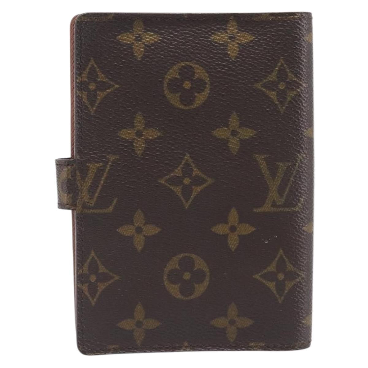Louis Vuitton Agenda Cover Monogram Canvas Brown Canvas Briefcase Bag (Pre-Owned)