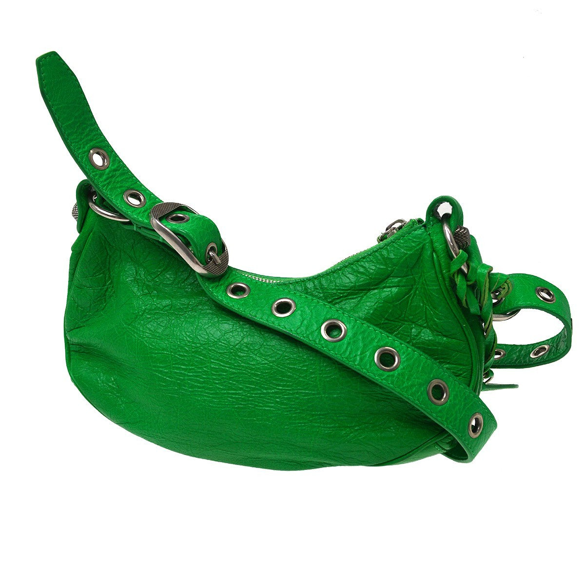 Balenciaga Le Cagole Giant Studs Leather Green Leather Shoulder Bag Bag (Pre-Owned)