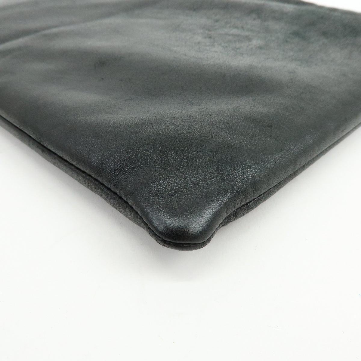 Loewe Shoulder Bag Leather Black Leather Shoulder Bag Bag (Pre-Owned)