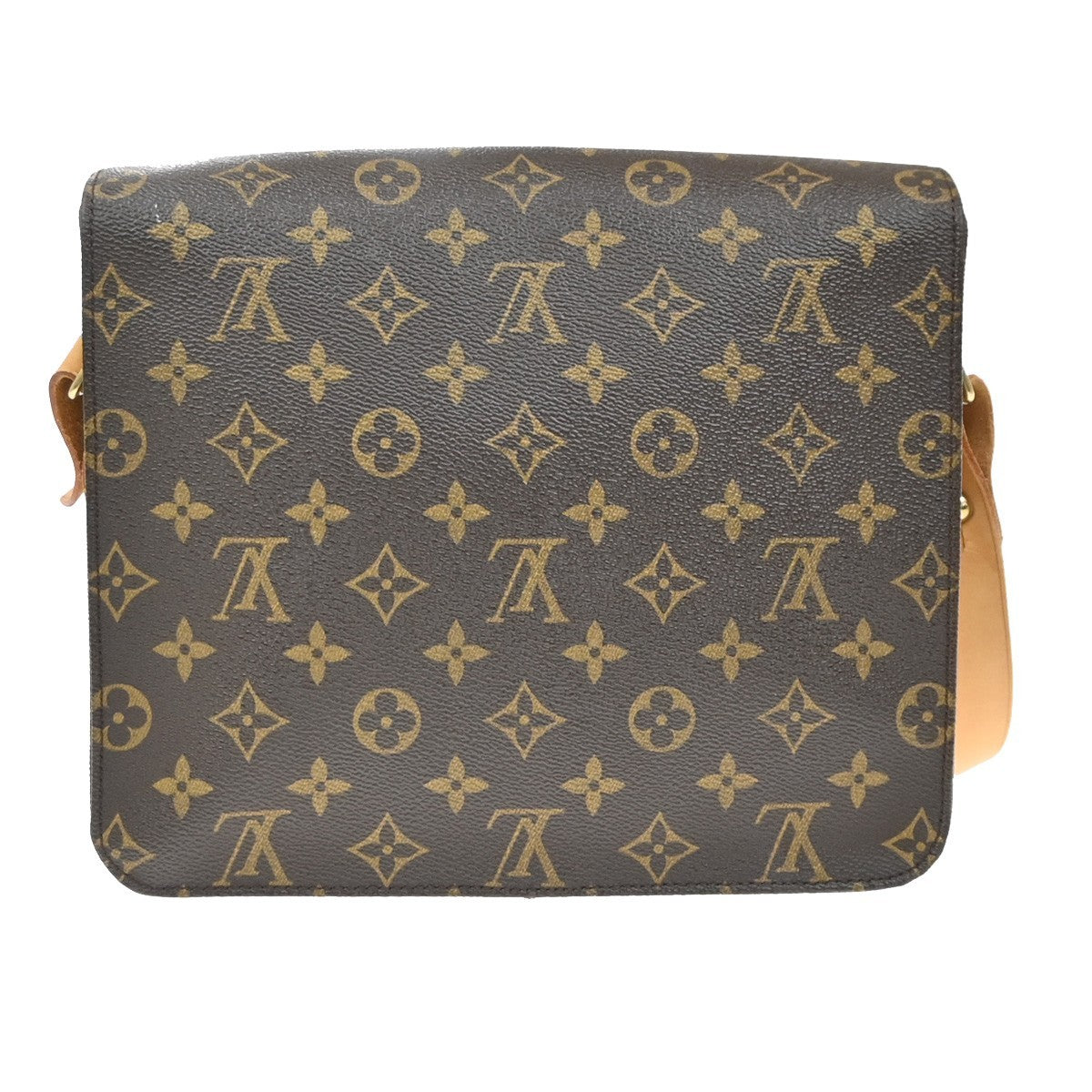 Louis Vuitton Cartouchiere Monogram Canvas Brown Canvas Handbag (Pre-Owned)