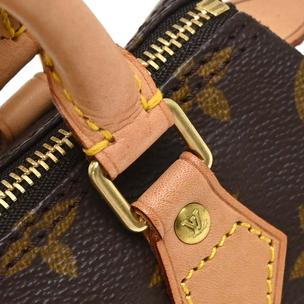 Louis Vuitton Speedy Mini Hl Monogram Canvas Brown Canvas Handbag (Pre-Owned)