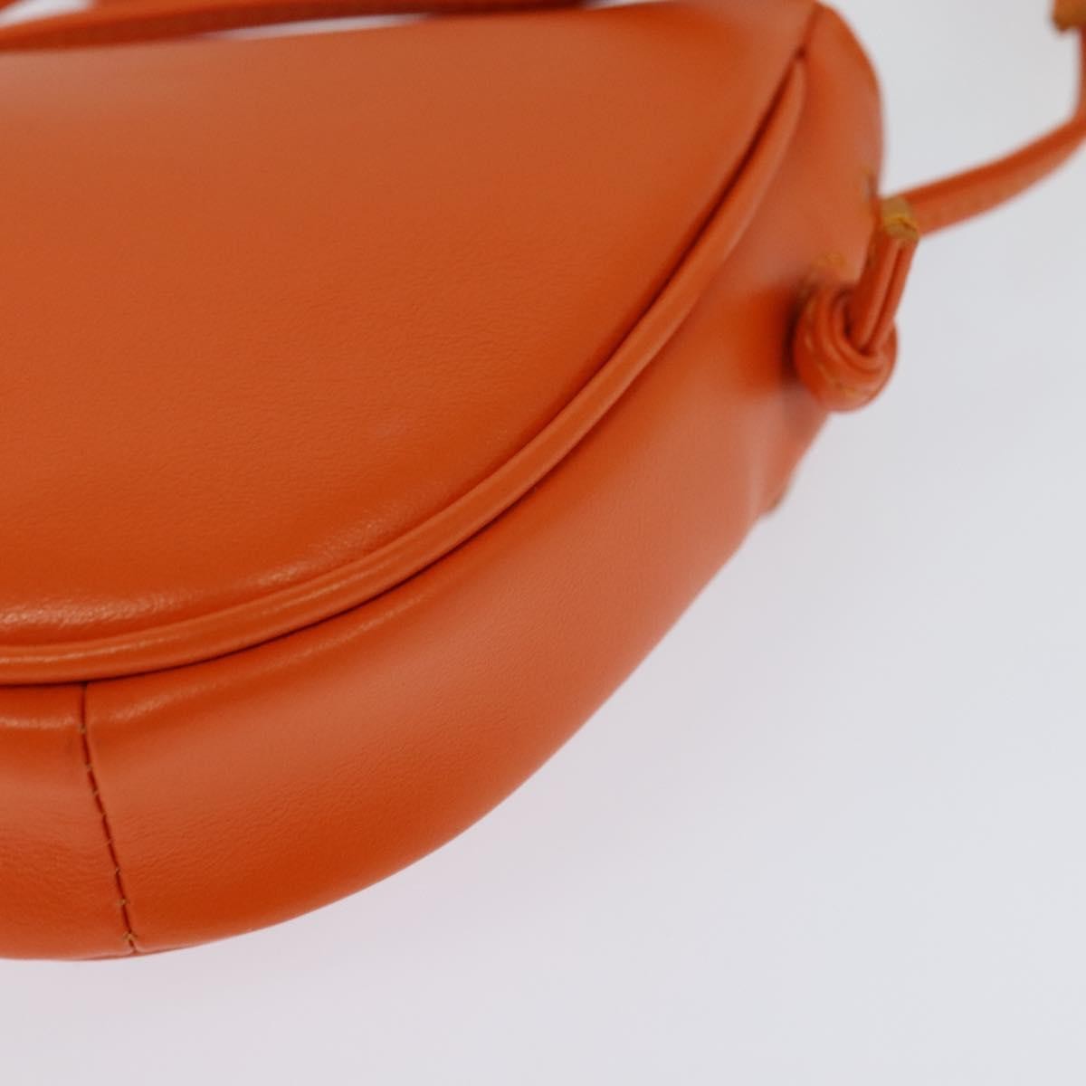 Celine Triangle Leather Orange Leather Shoulder Bag Bag (Pre-Owned)