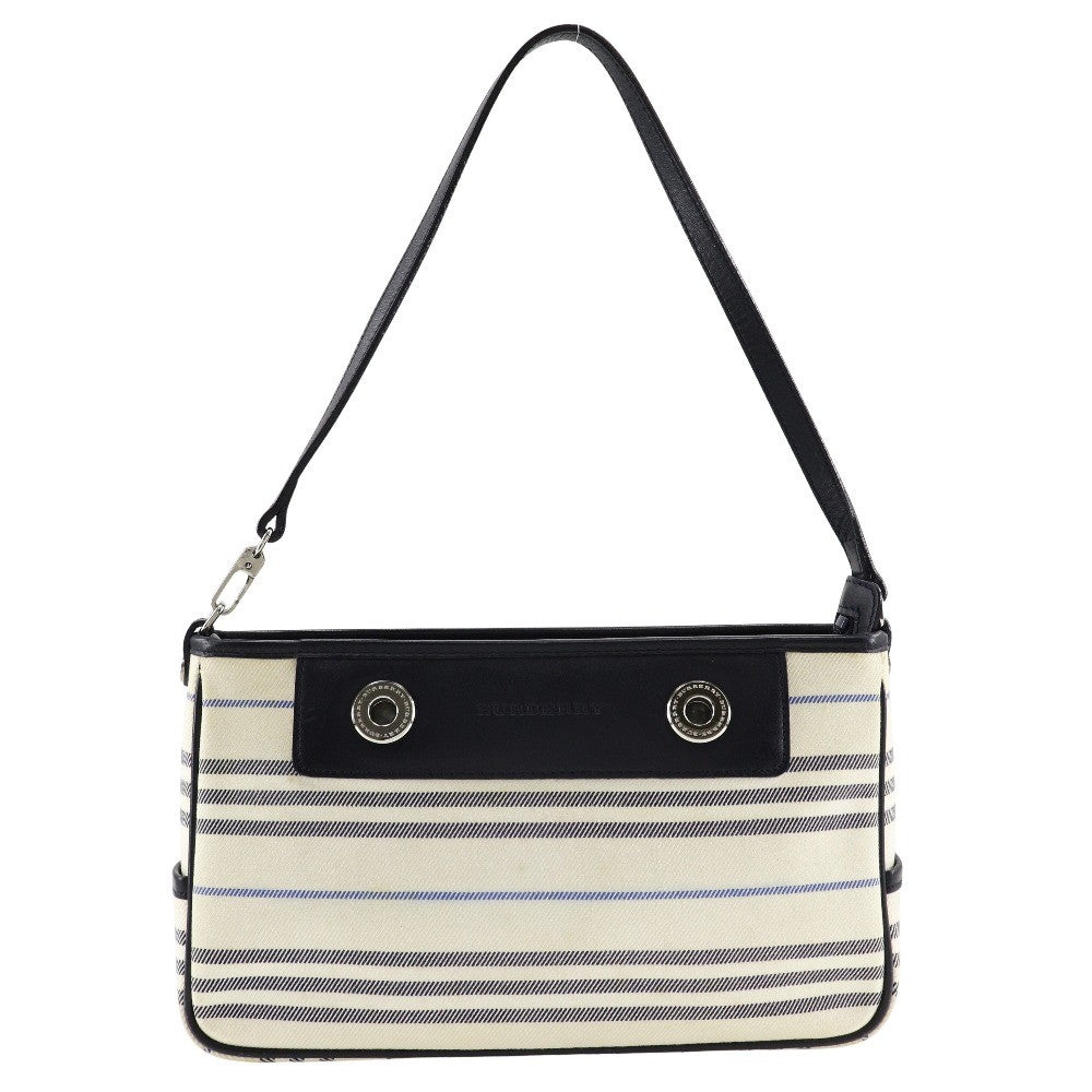 Burberry Vintage Canvas Beige Canvas Shoulder Bag Bag (Pre-Owned)