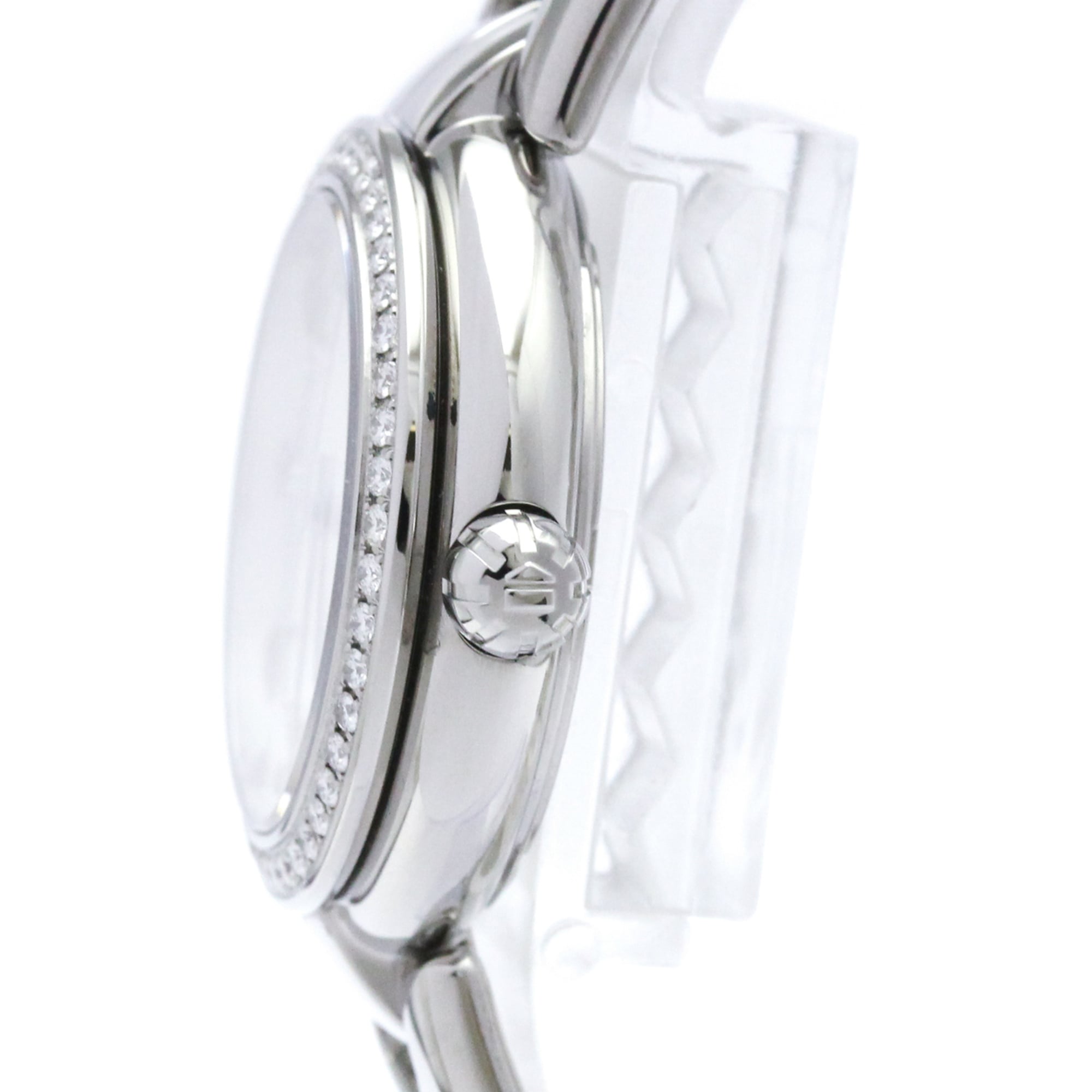 Tag Heuer Link Quartz Stainless Steel With Diamond Bezel And Markers Watch (Pre-Owned)