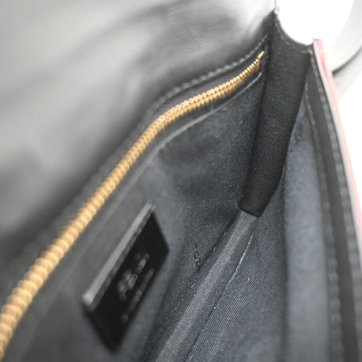 Fendi Baguette Convertible Pouch Zucca Canvas Burgundy Canvas Clutche & Pouche Bag (Pre-Owned)