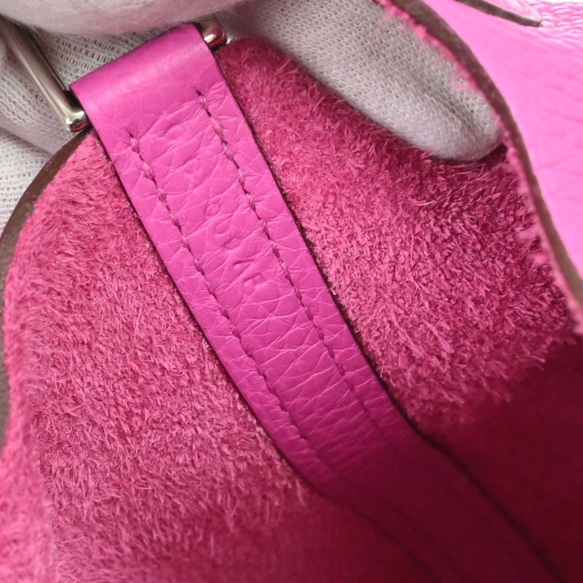 Hermes Picotin Lock Clemence Pink Leather Handbag (Pre-Owned)
