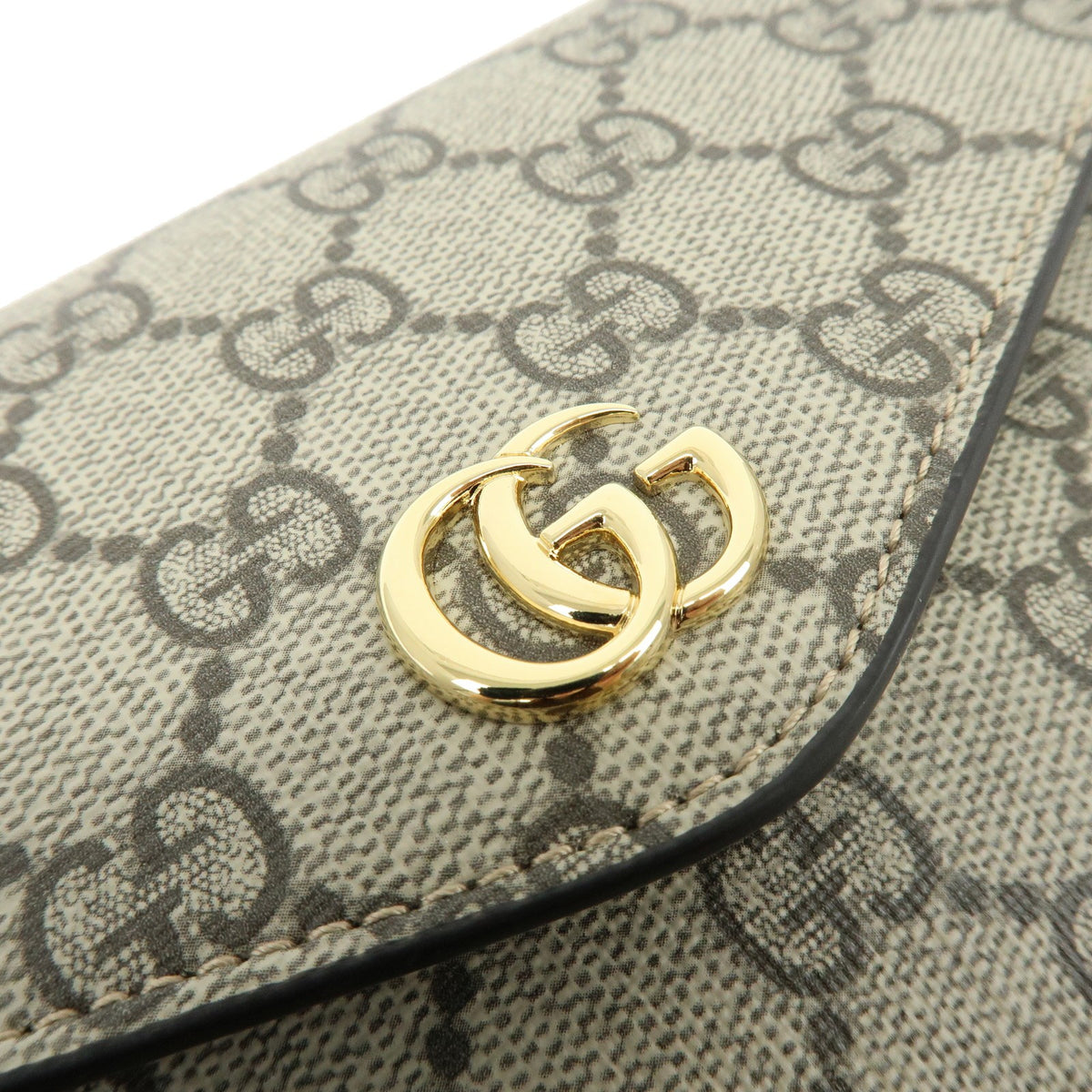 Gucci Ophidia Envelope Flap Gg Coated Canvas Beige Canvas Shoulder Bag Bag (Pre-Owned)