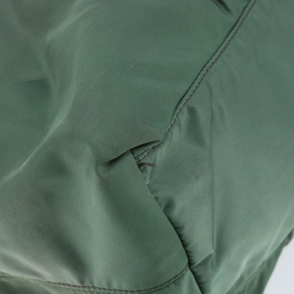 Prada Convertible Bow Tessuto Green Nylon Tote Bag Bag (Pre-Owned)