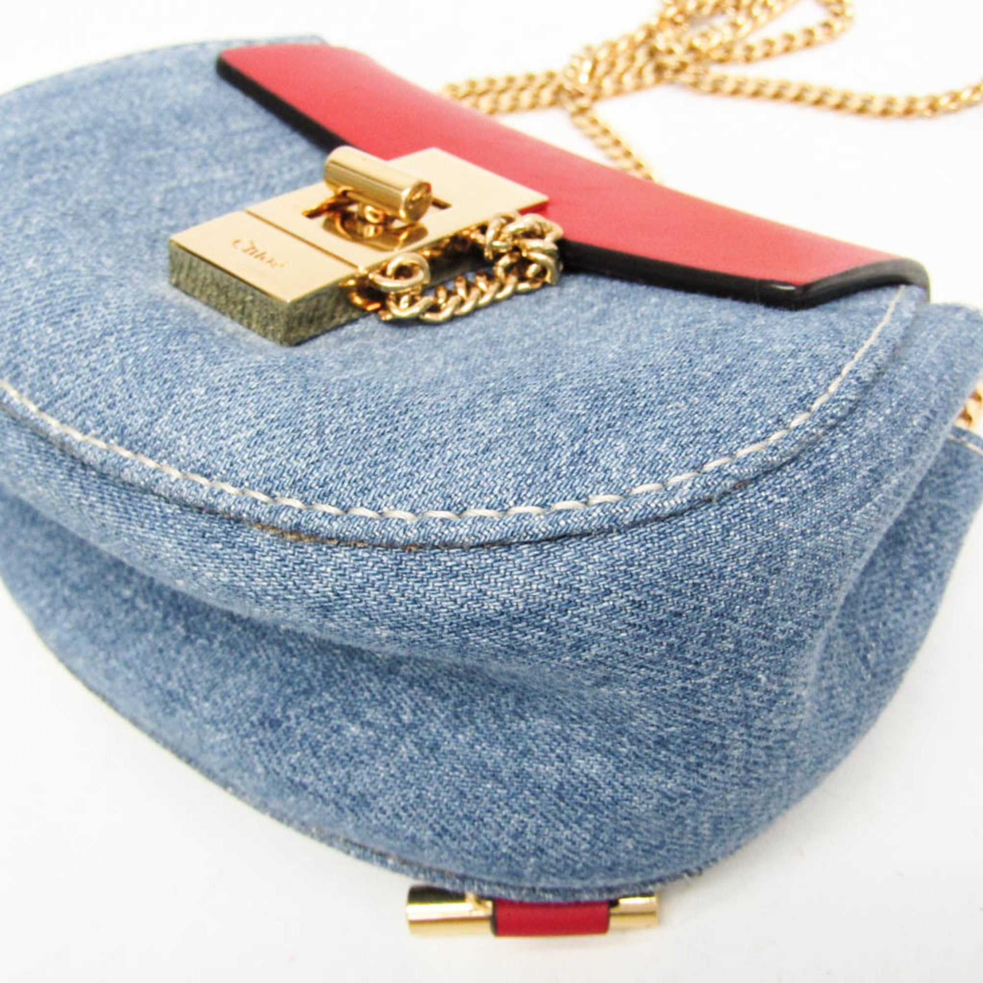 Chloe Drew Leather Multicolour Leather Backpack Bag (Pre-Owned)