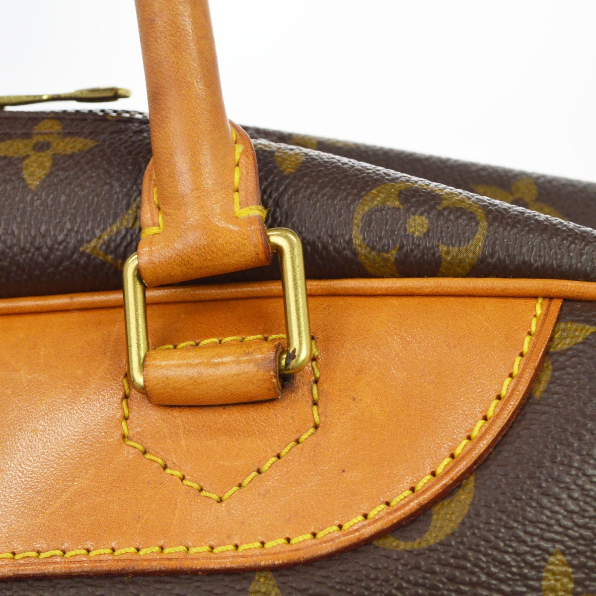 Louis Vuitton Deauville Monogram Canvas Brown Canvas Handbag (Pre-Owned)