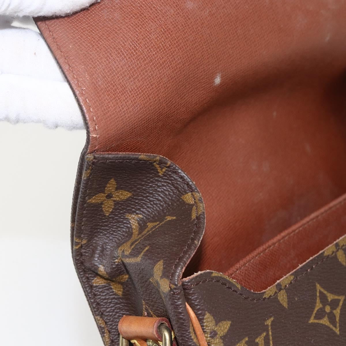 Louis Vuitton Cartouchiere Monogram Canvas Brown Canvas Shoulder Bag Bag (Pre-Owned)